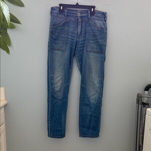 Pilcro Women's Blue Boyfriend Jeans